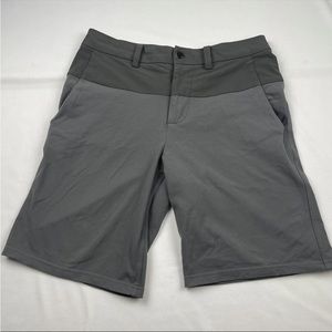 Lululemon Athletica Shorts Grey Zipper button Size 32